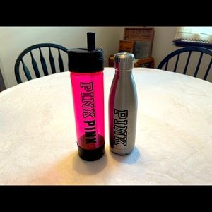 Lot of 2 Victoria Secret PINK water bottles